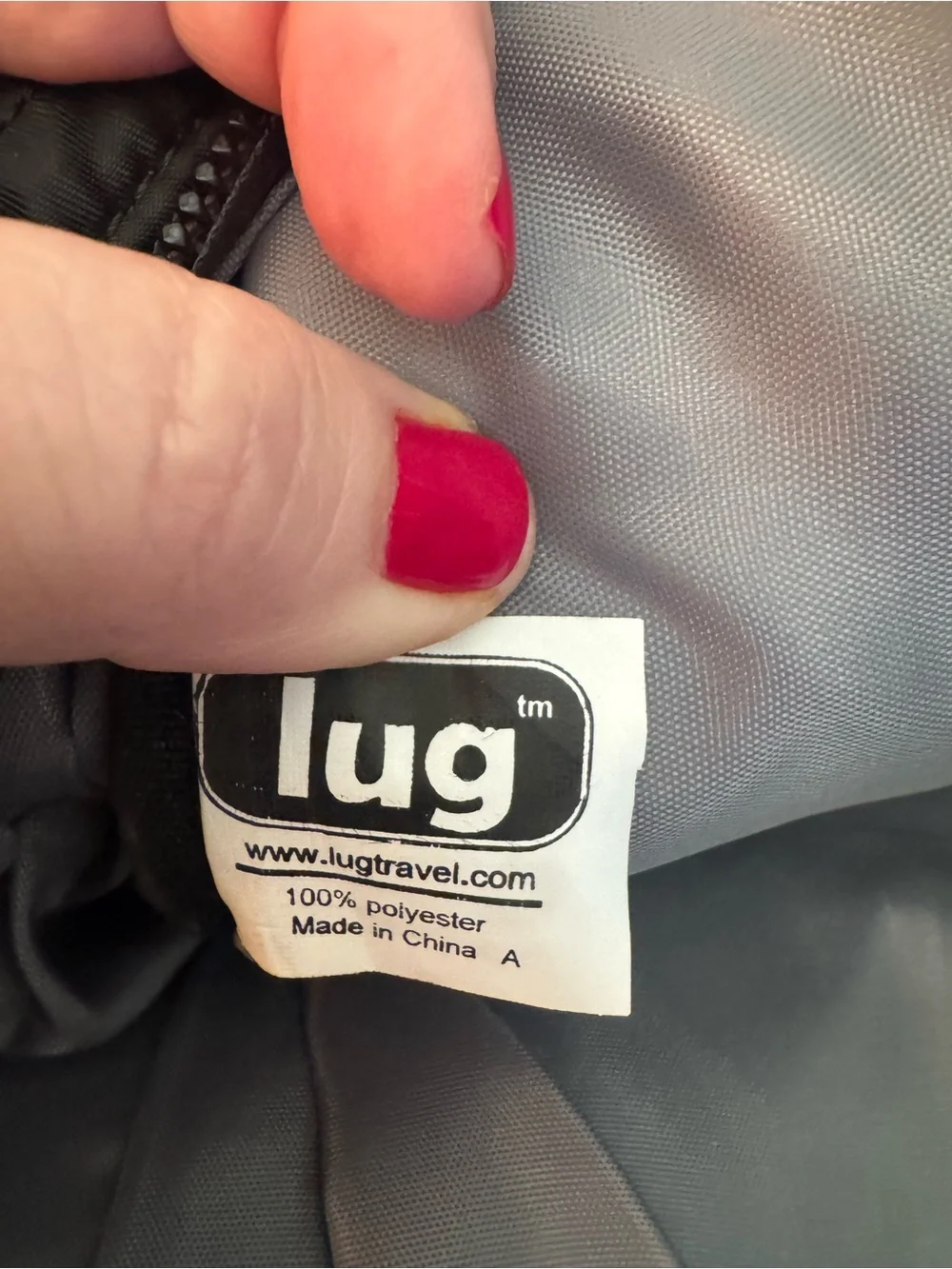 lug Black Quilted Duffel Tote Bag with lots of Pockets